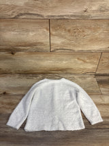 Modern Moments Fuzzy Button-Up Cardigan White sz 18m
