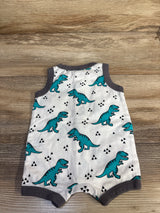 Koala Baby Tank Shortie Romper White sz 0-3m