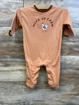 Cat & Jack Wake Up Crew Coverall Orange sz 3-6m
