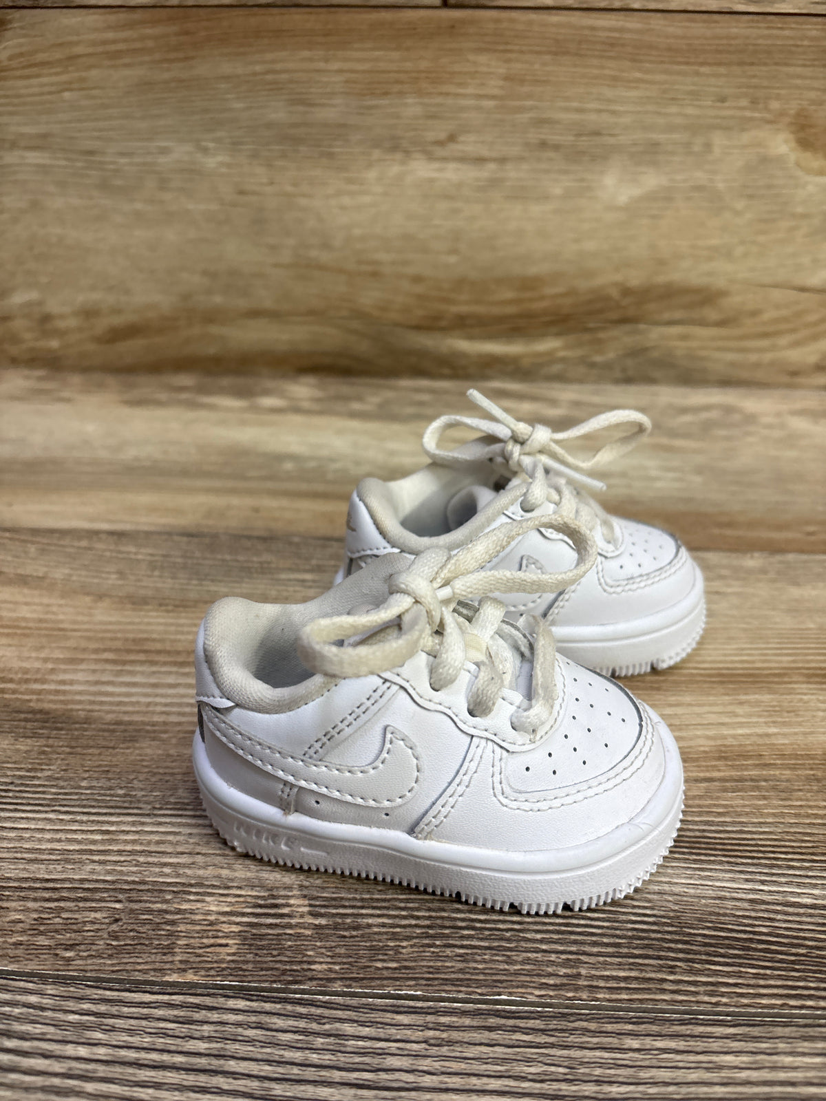 Nike Force 1 Low TD 'Triple White' Sneakers sz 2c