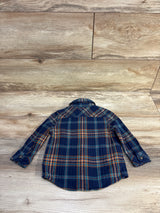 Dip Plaid Button-Up Flannel Navy sz 12-18m