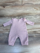 Just One You Ruffled Waffle Knit Coverall Pink sz Newborn