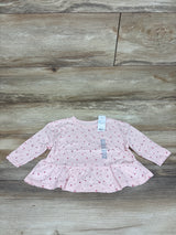 NEW Carter's Peplum Top Pink sz 12m
