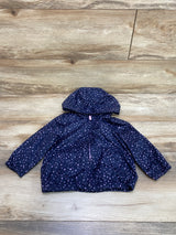 Baby Gap Heart Jersey Lined Windbreaker Navy sz 18-24m