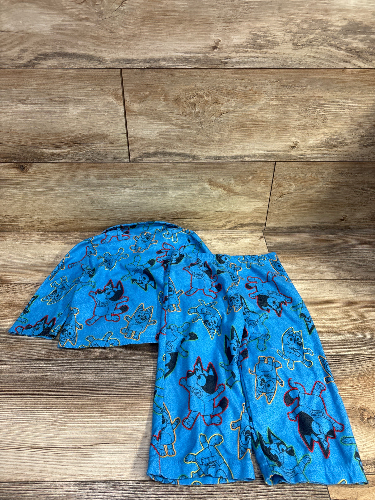 Bluey 2pc Coat Style Pajama Set Blue sz 24m
