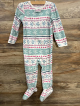 Simple Joys Snowflake Blanket Sleeper Blue sz 2T