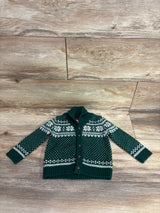 Tahari Baby Fair Isle Knit Sweater Green sz 12m