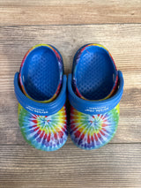 Munchkin by Stride Rite Toddler Boys Light-up Clogs Tie Dye sz 5c