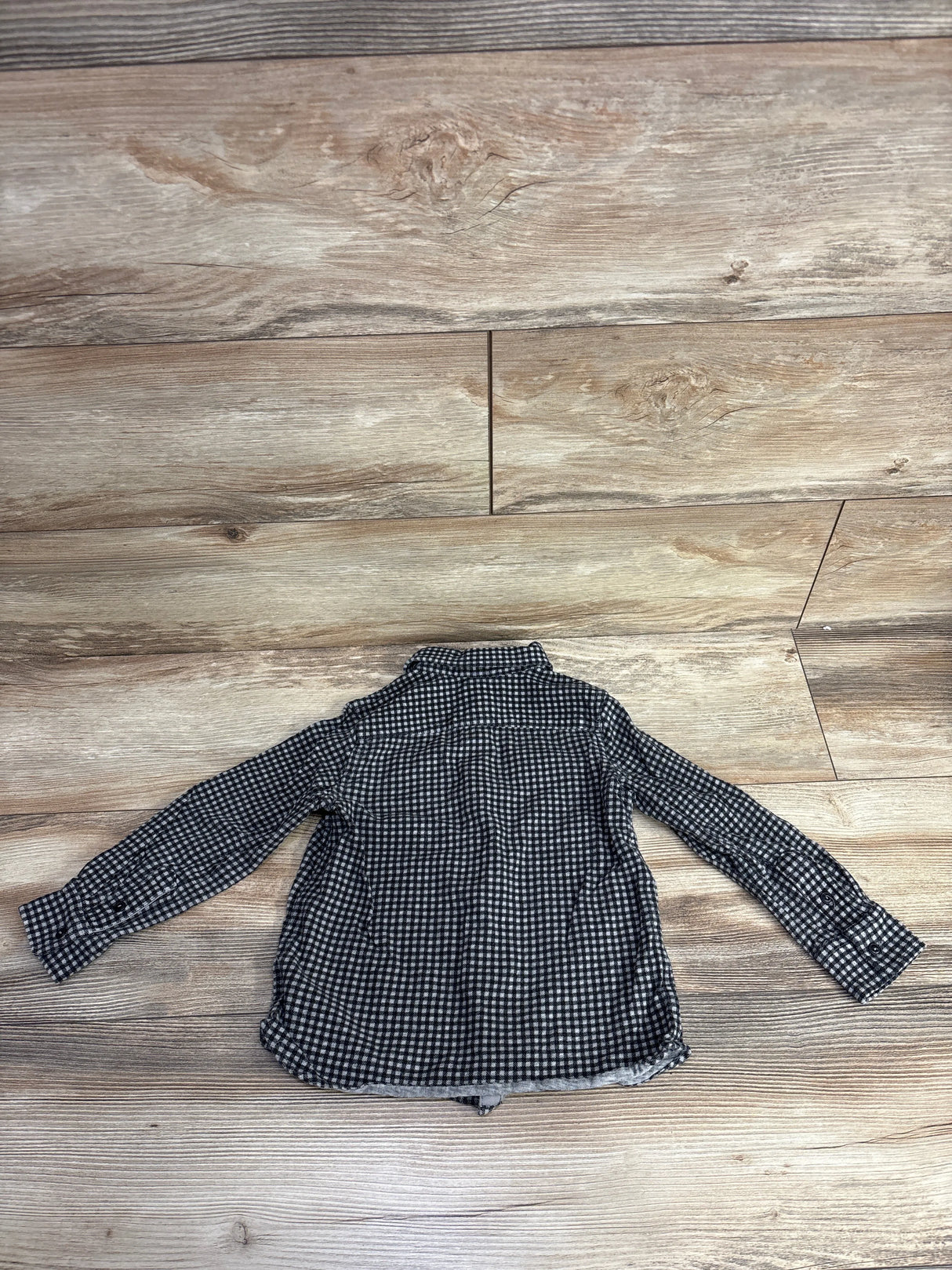 Ralph Lauren Gingham Brushed Cotton Flannel Workshirt Black sz 4T
