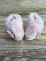 First Steps by Stepping Stones Faux Fur Knit Booties Pink sz 1/2c