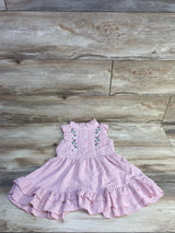 Shein Floral Embroidered Dress Pink sz 18-24m