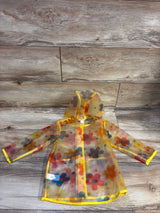 Cat & Jack Floral Clear Rain Jacket Yellow sz 18m