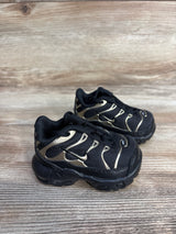 Nike Air Max Plus TD 'Black Metallic Gold Star' Sneakers, Black sz 2c