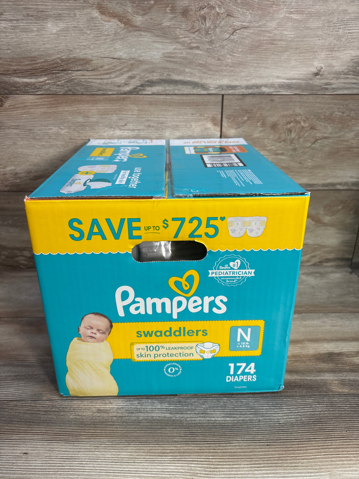 NEW Pampers Swaddlers Size Newborn 174ct.