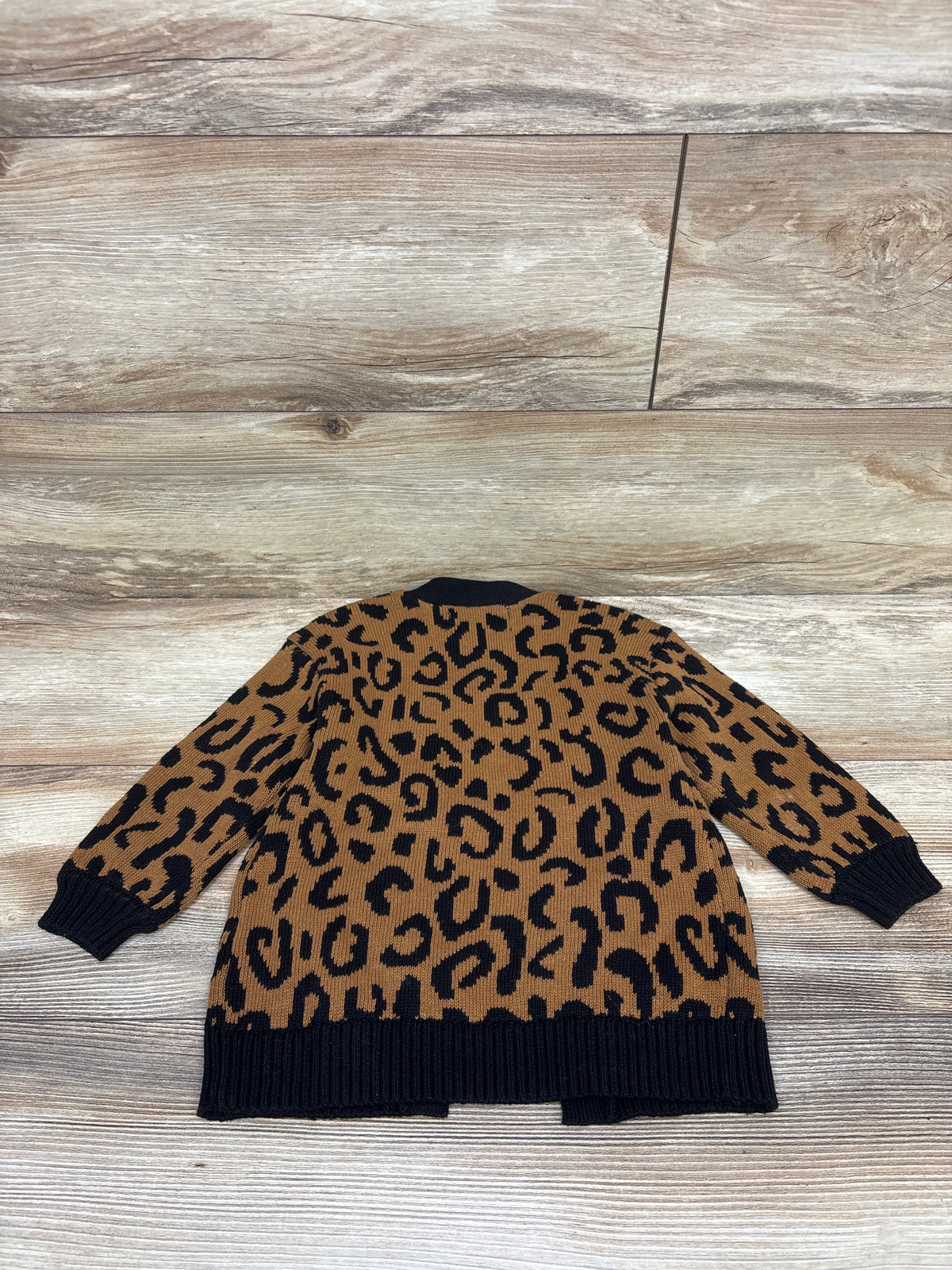 Old Navy Open-Front Leopard Cardigan Sweater Brown sz 3T