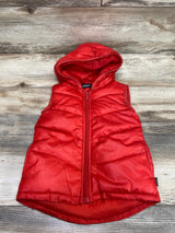 DKNY Hooded Puffer Vest Red sz 4T