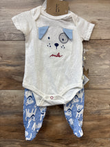 NEW ED by Ellen Degeneres 3pc Dog Layette Set White sz 3m