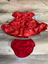 NEW Disney Store 2pc Minnie Mouse Dress & Bloomers Red sz 6-9m