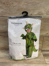 Underwraps 3pc Dragon Costume Green sz 6-12m