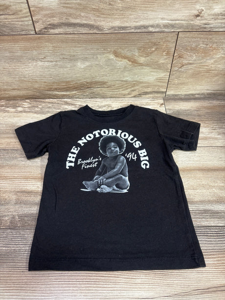 Black toddler t-shirt featuring The Notorious B.I.G. graphic and Brooklyn's Finest text