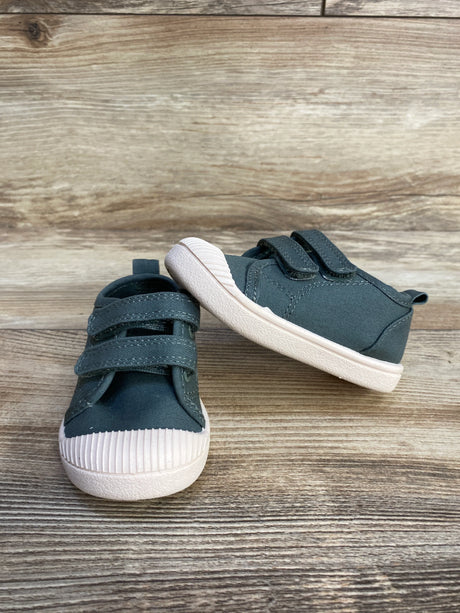 Cat & Jack Double Velcro Parker Sneakers Green sz 4c - Me n Mommy To Be
