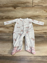 Carter's Fairy Print Sleeper Grey sz 9m