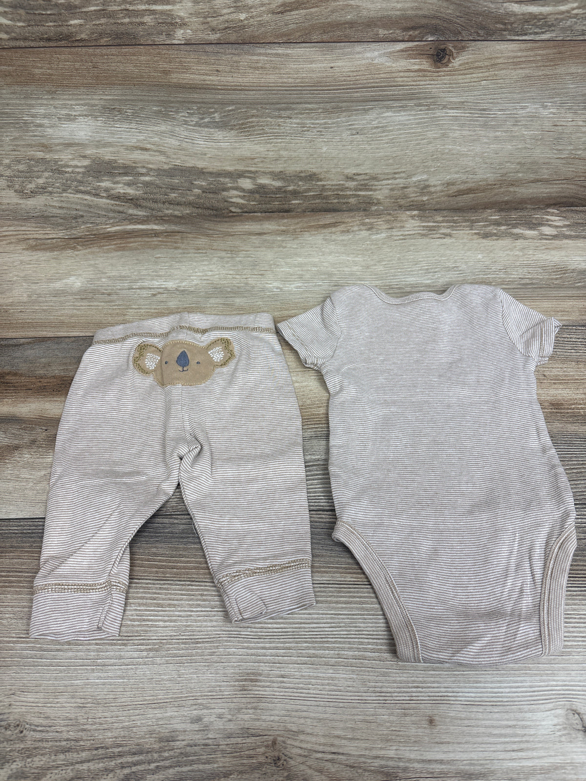 Just One You 2pc Bodysuit & Pants Set Brown sz 3m