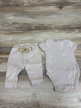 Just One You 2pc Bodysuit & Pants Set Brown sz 3m