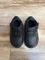 Nike Force 1 Low EasyOn TD 'Triple Black' Sneakers sz 6c