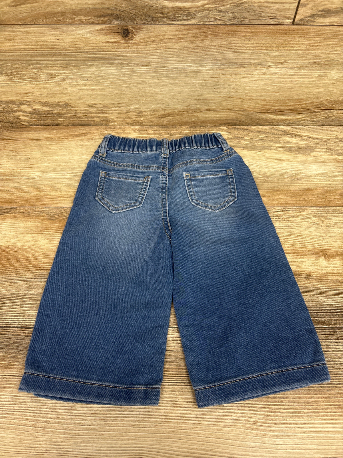 NEW Oshkosh Wide Leg Drawstring Pull-On Jeans Blue sz 12m