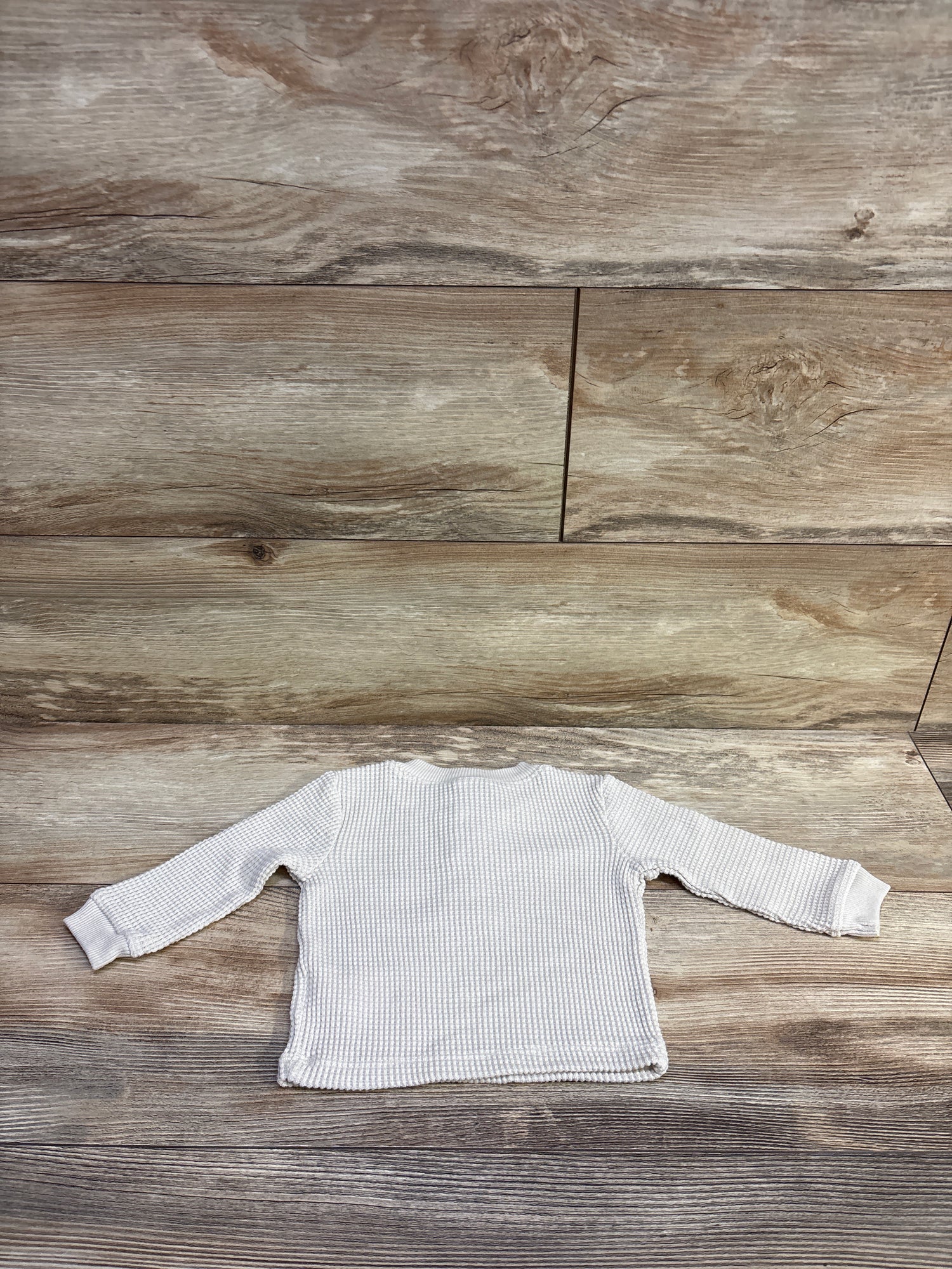 Old Navy Waffle Knit Henley Shirt Oat sz 3-6m