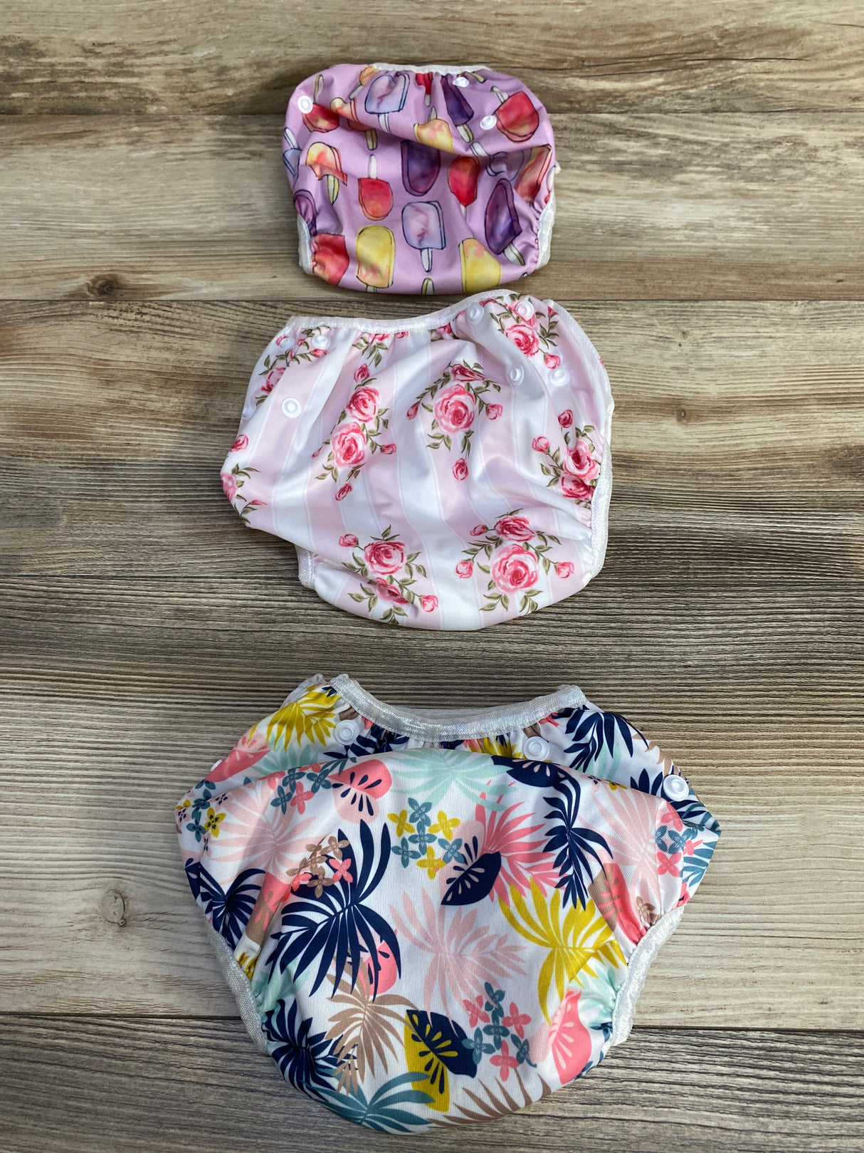 3Pk Girl's Babygoal Cloth Diaper Covers