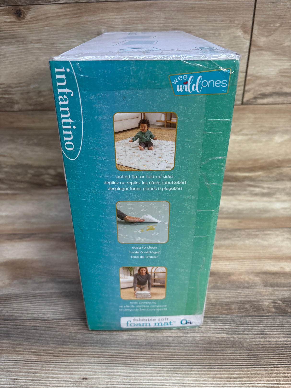 NEW Infantino Foldable Soft Foam Mat in Rainbows