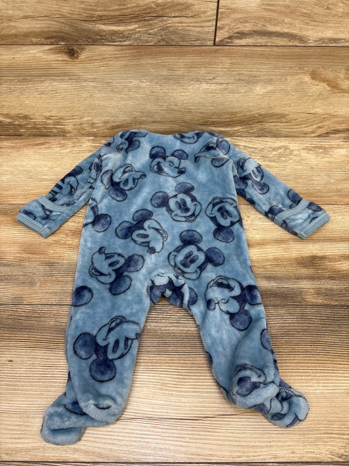 Disney Baby Mickey Mouse Plush Sleeper Blue sz 3/6m