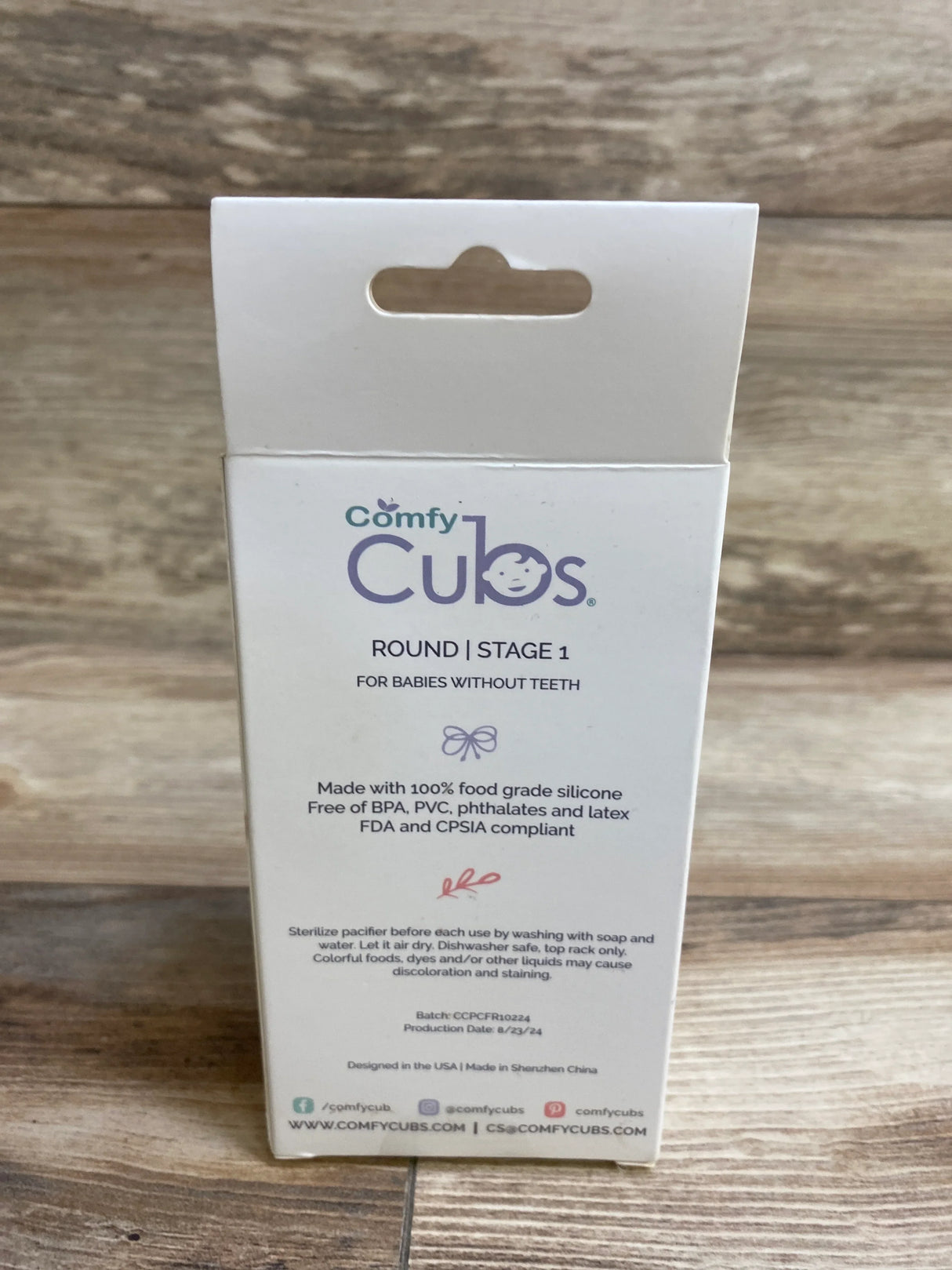 NEW ComfyCubs Pacifiers Stage 1, Blue 2pk