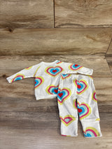 Monica + Andy x Paris Hilton 2pc Shirt & Pants Set White sz Newborn