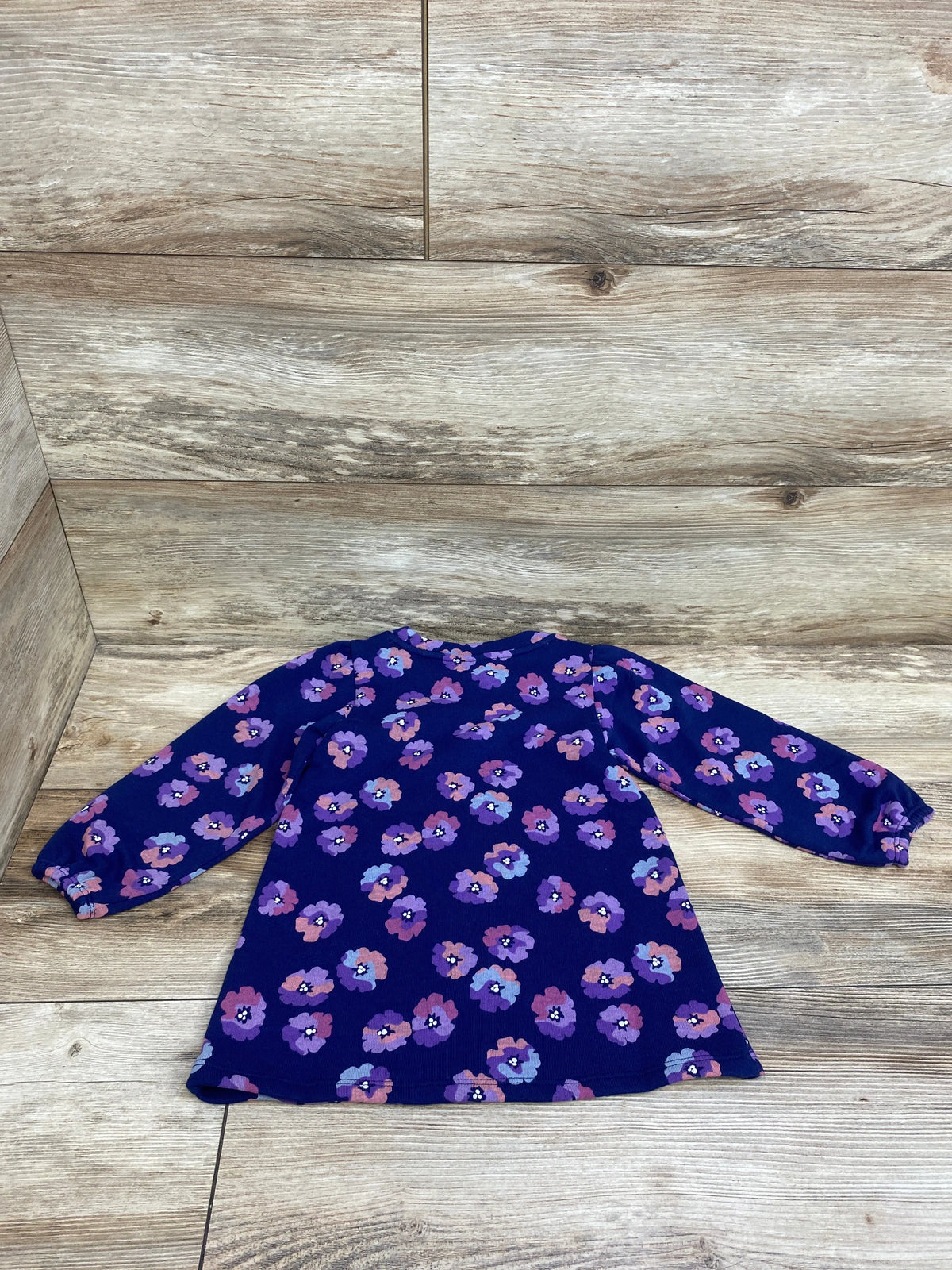 NEW Epic Threads Floral Sweatshirt Dress Navy sz 2T