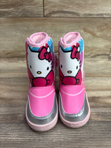NEW Hello Kitty Light-Up Winter Snow Boots Pink sz 8c
