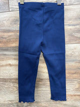 NEW Okie Dokie Ribbed Navy Blue Leggings sz 3T