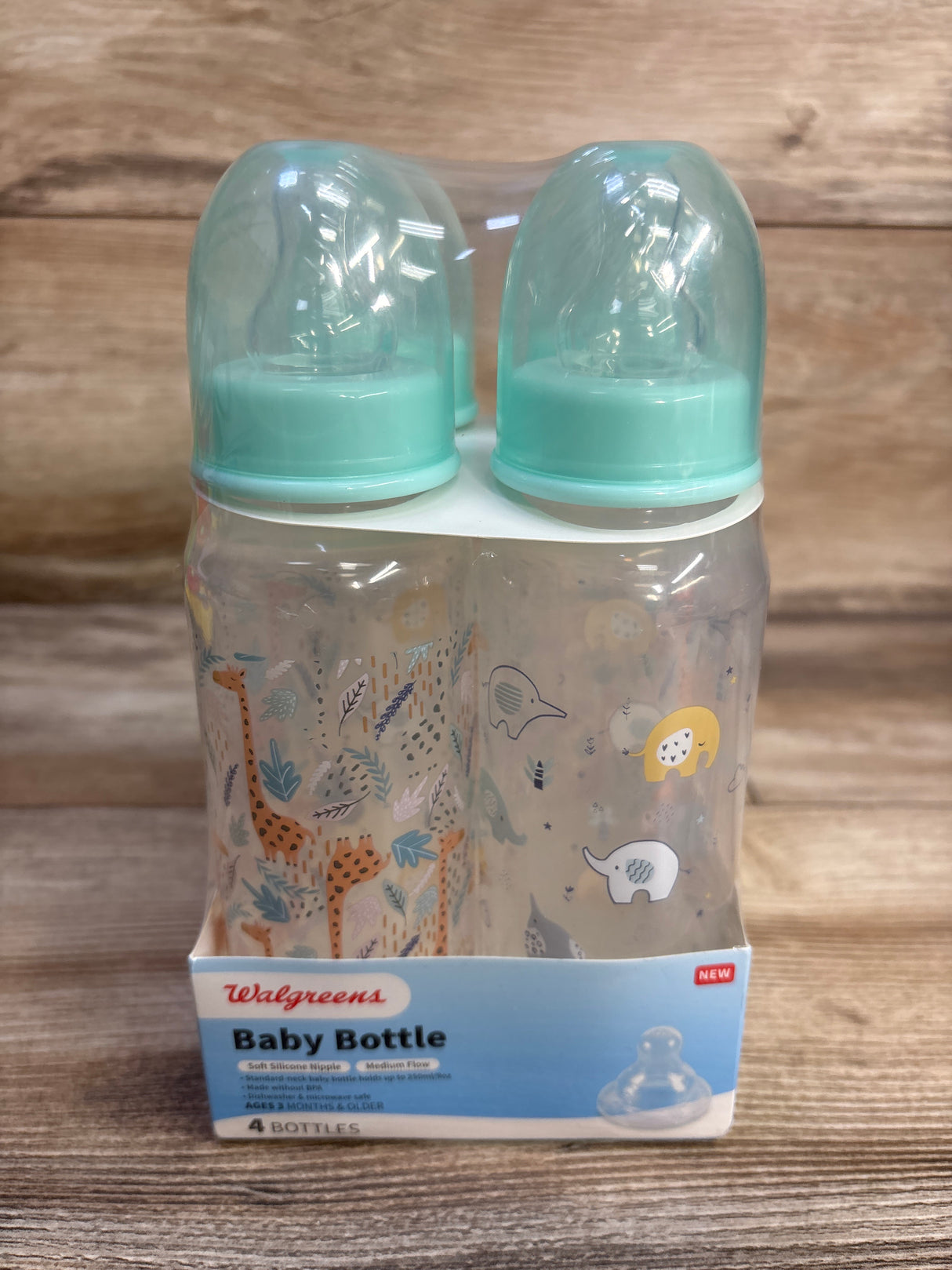 NEW Walgreens Baby Bottles 4pk