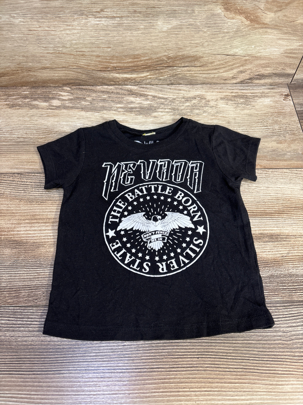 Wild Is Calling Nevada Battle Born State Shirt Black sz 12m