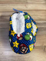 NEW Super Mario Slippers Blue sz 8-10c
