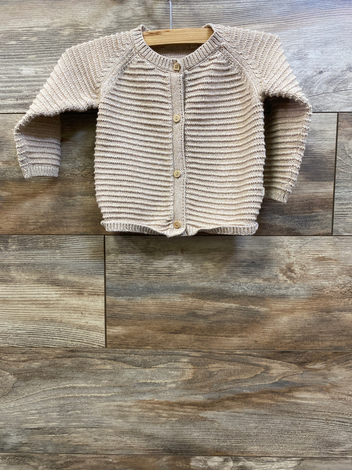 Petite Maison x Nono Knit Button-Up Cardigan Sweater Beige sz 18m