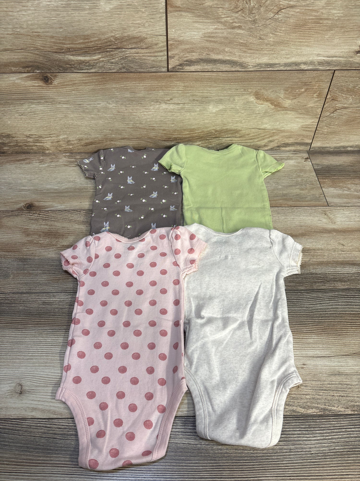 Small Story 4pk Bodysuit Set Brown sz 0-3m