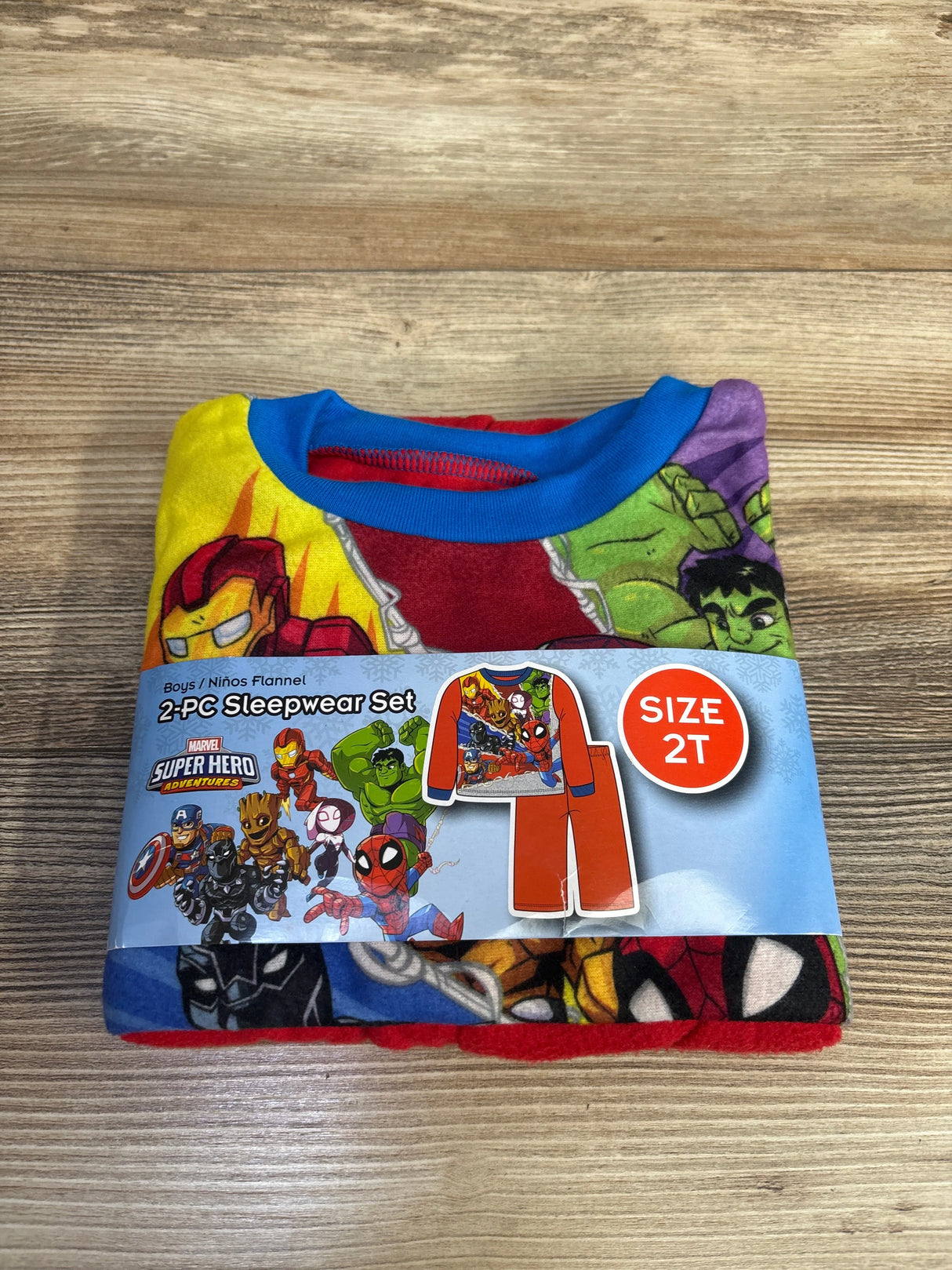NEW Marvel Super Hero 2pc Pajama Set Red sz 2T