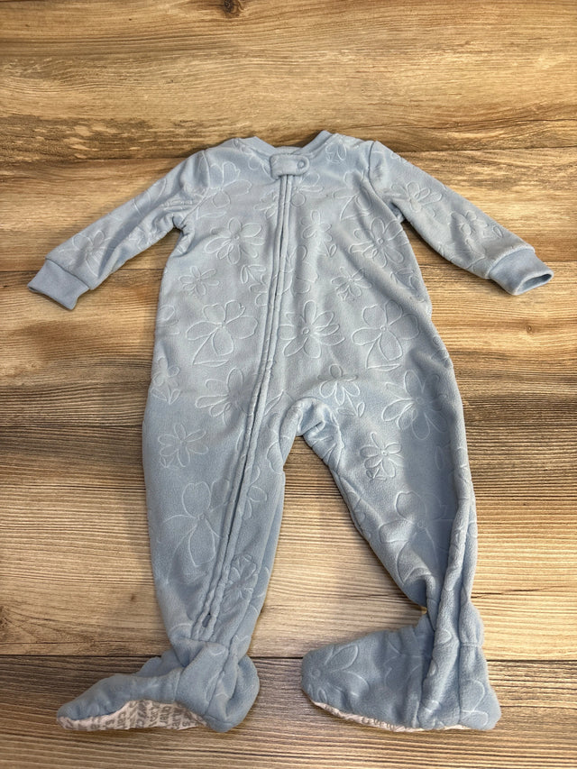 Carter's Floral Blanket Sleeper Blue sz 12m - Me n Mommy To Be