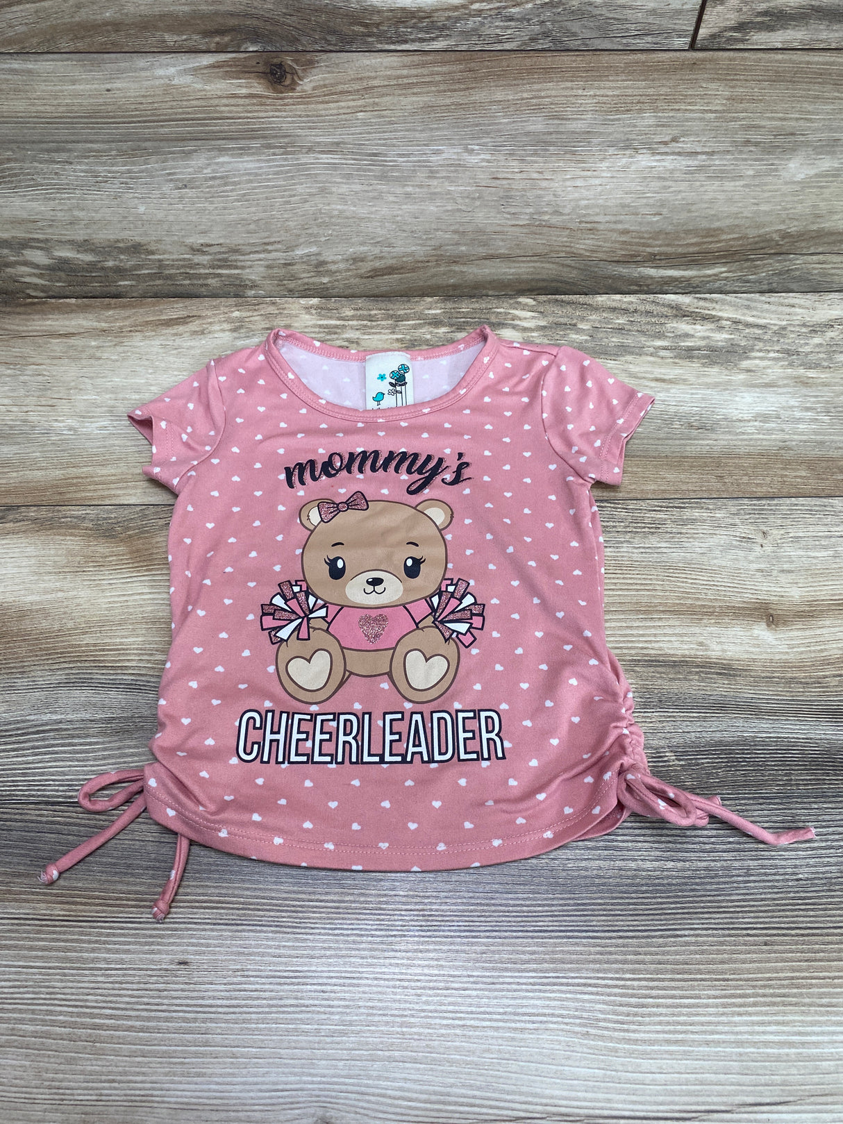 Lily Bleu Mommy's Cheerleader Shirt Pink sz 2T