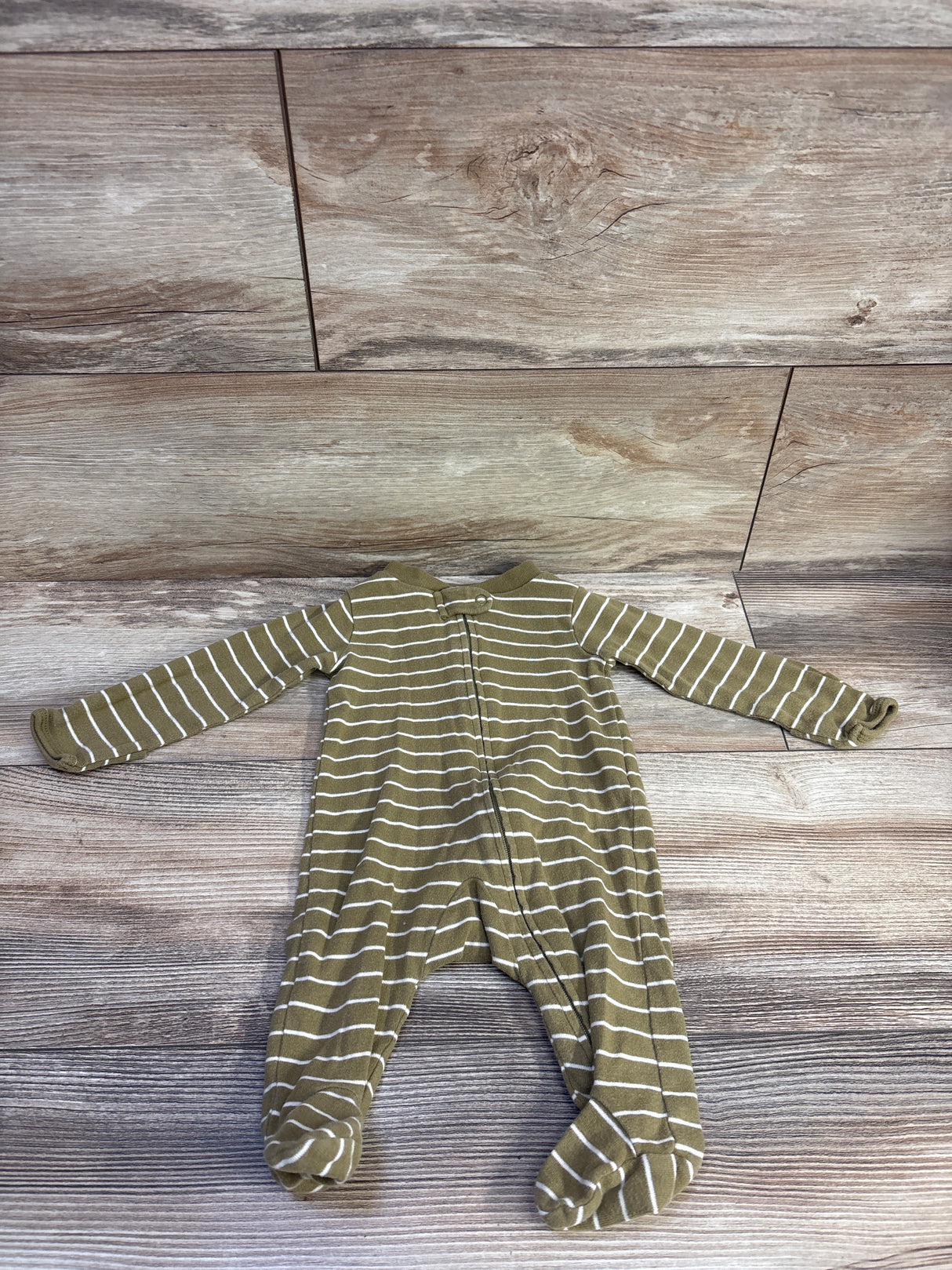 Carter's Striped Sleeper Green sz 3m