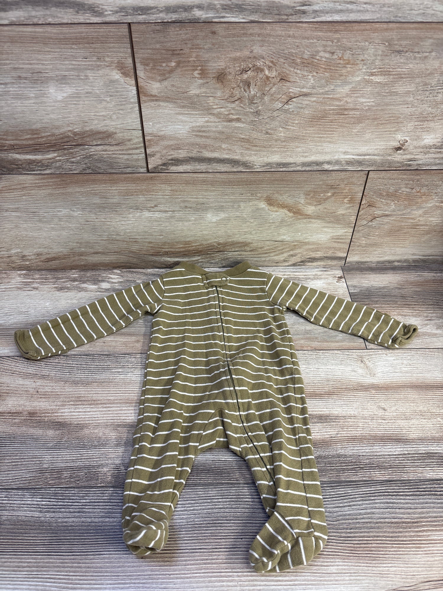 Carter's Striped Sleeper Green sz 3m