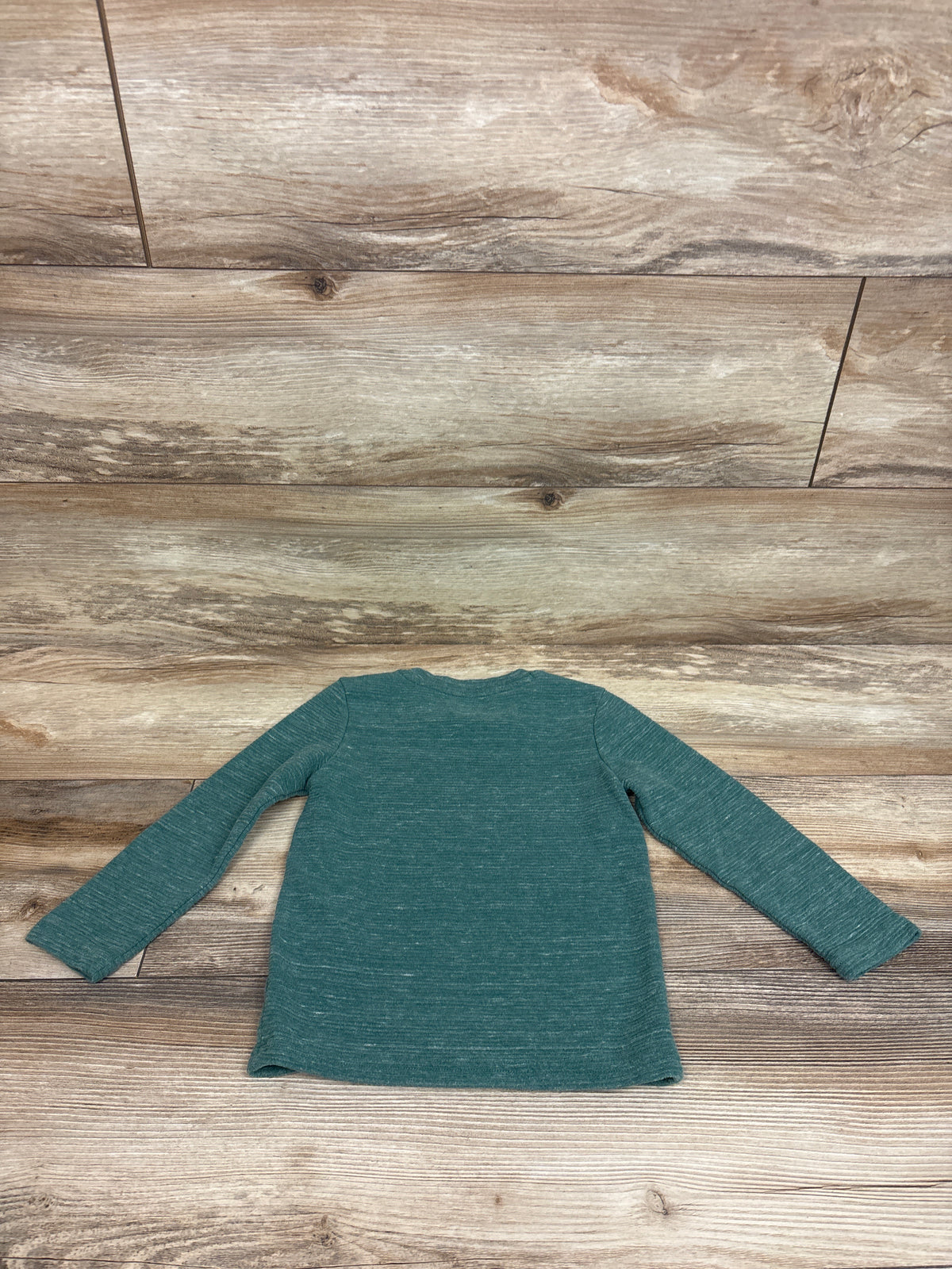 Okie Dokie Ribbed Long Sleeve Shirt Green sz 3T